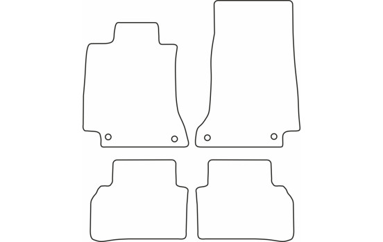 Tapis de sol en velours adaptés aux Mercedes Classe C W205 (à partir de 2014), Image 6
