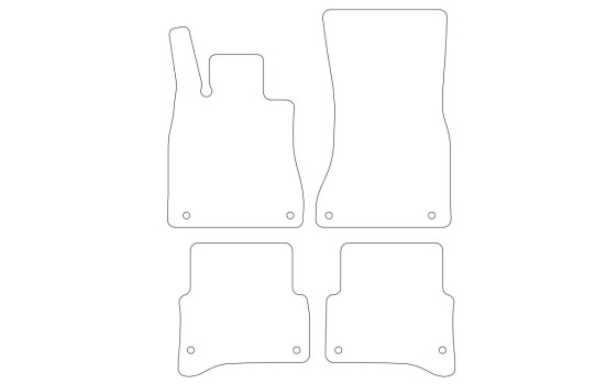 Tapis de sol en velours adaptés aux Mercedes Classe S W223 courtes 2, Image 2