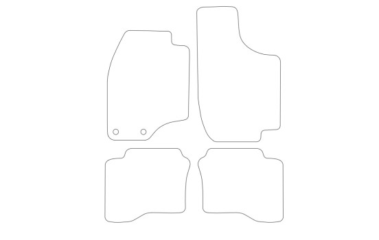 Tapis de sol en velours adaptés aux Volvo série 300 (4 pièces), Image 2