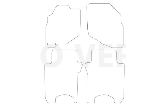 Tapis de voiture adaptés à Honda Jazz 2001-2008, 4 pièces, Image 2