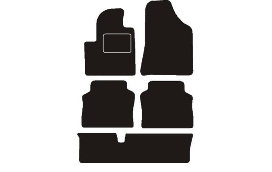 Tapis de voiture adaptés à Hyundai Santa Fe 7 personnes 2006 - 2013