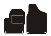 Tapis de voiture adaptés à l'avant du VW Sharan 2006 - 2010