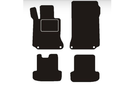 Tapis de voiture adaptés à Mercedes C207 / A207 Classe E Coupé + Cabriolet 2009->
