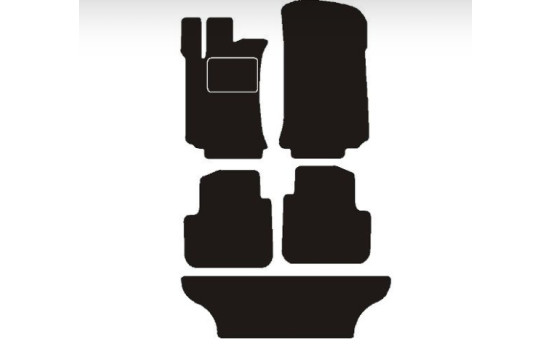 Tapis de voiture adaptés à Mercedes W251 Classe R courte 2005 ->