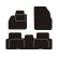 Tapis de voiture adaptés à Renault Megane Scenic avec compartiments de rangement 2003-