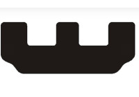 Tapis de voiture adaptés à Toyota Corolla Verso 3e rangée 2004 - 2009