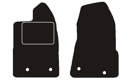 Tapis de voiture adaptés au Ford Transit Custom 2 places droite 2019 -