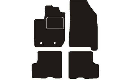 Tapis de voiture adaptés pour Dacia Duster Prestige avec tiroir 2018 -