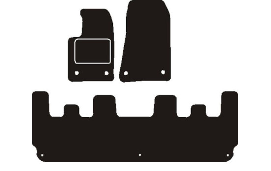 Tapis de voiture adaptés pour Ford Tourneo Custom L2H1 2016 -