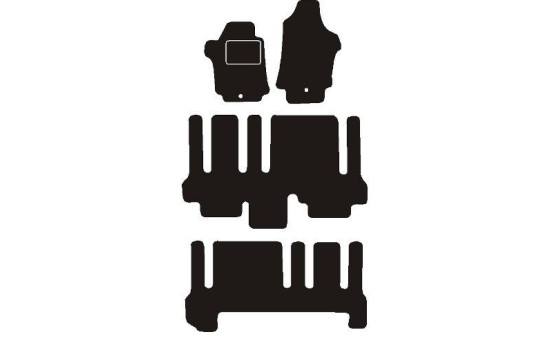 Tapis de voiture adaptés pour Hyundai H1 8 personnes 2007 -