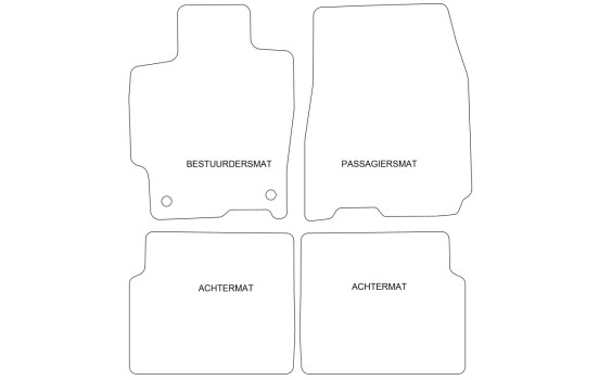 Tapis de voiture adaptés pour Mazda 323 F/S 1998-2003 4 pièces, Image 2
