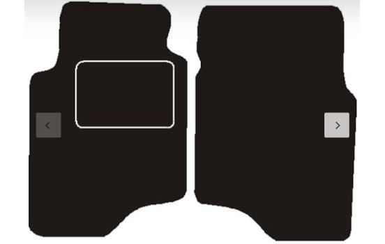 Tapis de voiture adaptés pour Mitsubishi Pajero (arrière court) -> 2000