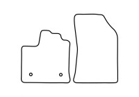 Tapis de voiture adaptés pour Renault Express Cargo 2021- (uniquement pour)
