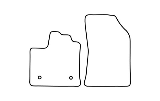 Tapis de voiture adaptés pour Renault Express Cargo 2021- (uniquement pour)