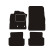 Tapis de voiture adaptés pour Renault Modus avec compartiments de rangement 2008 -