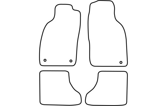 Tapis de voiture adaptés pour Saab 9-3 Cabriolet 1998-2003 4 pièces, Image 2