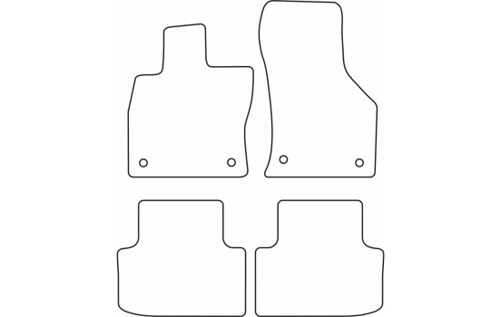 Tapis de voiture adaptés pour Skoda Octavia IV (NX3) Sedan/Kombi 2020-, Image 2