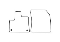 Tapis de voiture adaptés pour Toyota Proace City 2019- /Opel Combo E Cargo 2018- /Citroën Berlingo 2018-