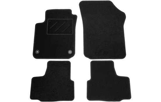 Tapis de voiture adaptés pour VW UP! Electrique 2019- 4 pièces