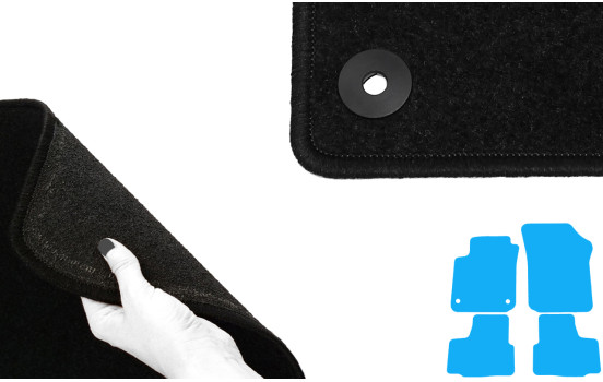 Tapis de voiture adaptés pour VW UP! Electrique 2019- 4 pièces, Image 5