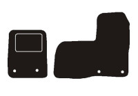 Tapis de voiture avant adaptés pour Ford Tourneo Custom 2012 -