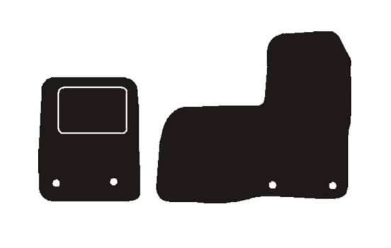 Tapis de voiture avant adaptés pour Ford Tourneo Custom 2012 -