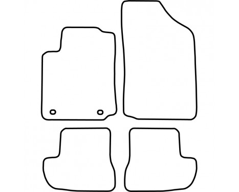 Tapis de voiture Citroen C2 2003-2010, Image 2