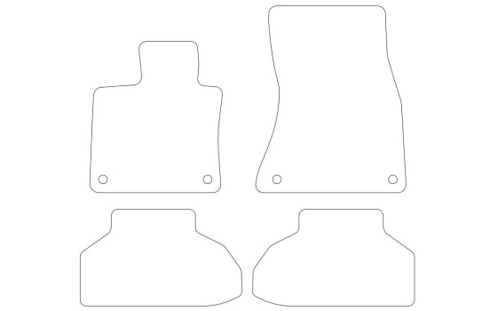 Tapis de voiture en velours pour BMW X6 F16 2016- - 4 pièces, Image 2