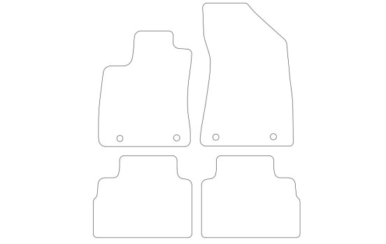 Tapis de voiture en velours pour MG ZS EV 2017- - 4 pièces, Image 2
