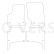 Tapis de voiture en velours sur mesure pour Porsche Cayenne 2003-2009 4-d, Vignette 2