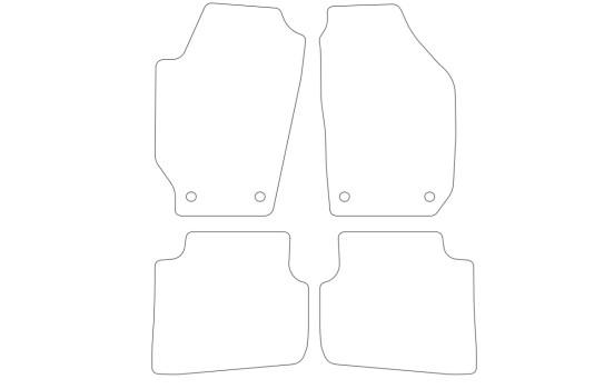 Tapis de voiture en velours sur mesure pour Skoda Roomster 2006-2012 4-de, Image 2