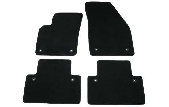 Tapis de voiture en velours sur mesure pour Volvo S40/V50 2004-2011 en 4 parties
