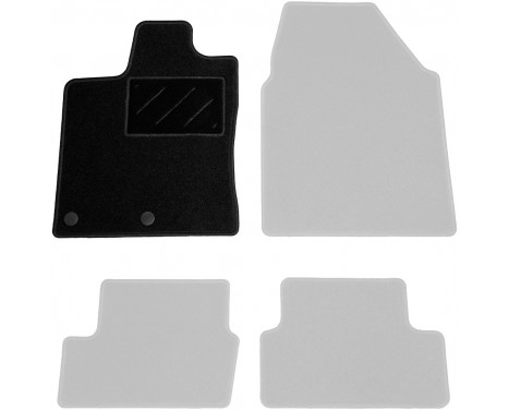 Tapis de voiture Gauche Avant Nissan Qashqai 2010-2013 1 pièce