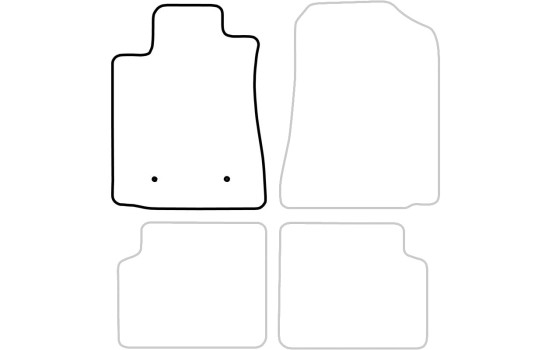 Tapis de voiture Gauche Avant Toyota Corolla 3/5 portes 2002-2007 1 pièce, Image 3
