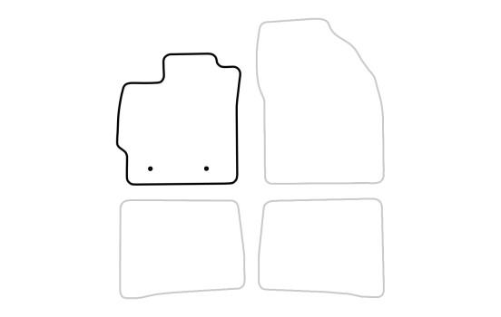 Tapis de voiture gauche pour Toyota Prius 2009-2012 1 pièce, Image 3