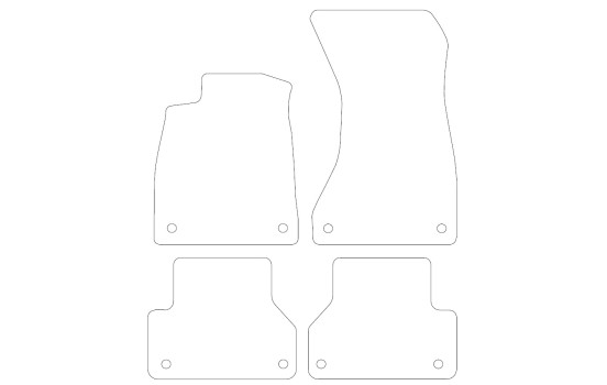 Tapis de voiture sur mesure pour Audi A5 +Sportback 2017 - 4 pièces, Image 2