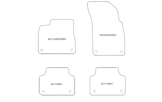 Tapis de voiture sur mesure pour Audi Q8 2018 - 4 pièces, Image 2