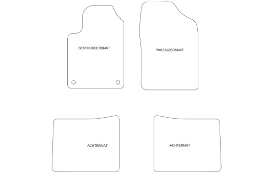 Tapis de voiture sur mesure pour Citroën Berlingo 1996-2003 set 2-deli, Image 2