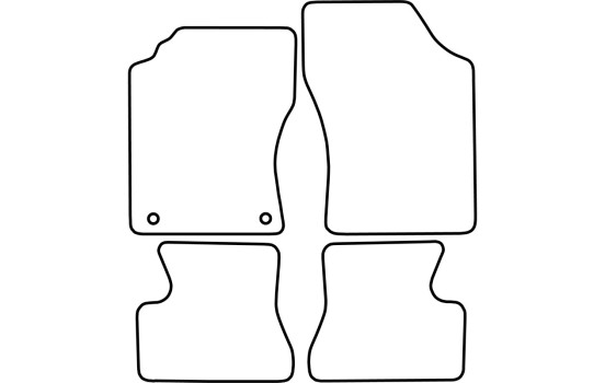 Tapis de voiture sur mesure pour Daihatsu Cuore 1995-1998, Image 2