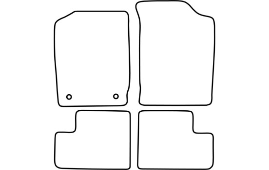 Tapis de voiture sur mesure pour Daihatsu Cuore 1998-2003, Image 2