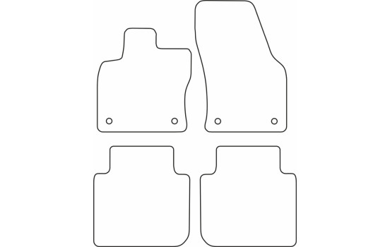 Tapis de voiture sur mesure pour Skoda Kodiaq 2017- & Volkswagen Tigua, Image 2