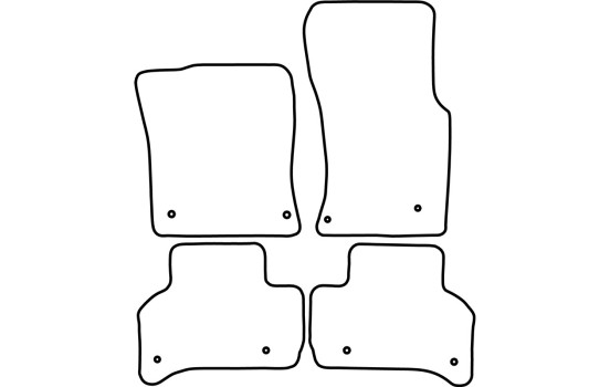 Tapis de voiture Velour adaptable à Jaguar XE-Type 2015-, Image 6