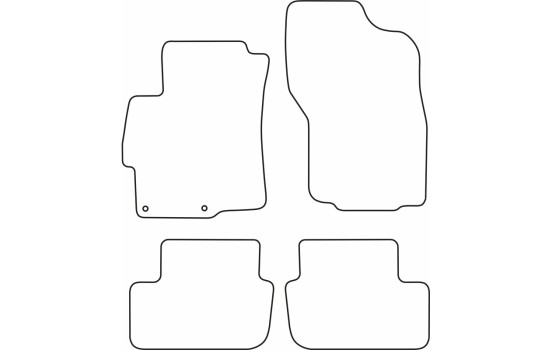 Tapis de voiture Velour adaptable à Mitsubishi Lancer 2008-, Image 6