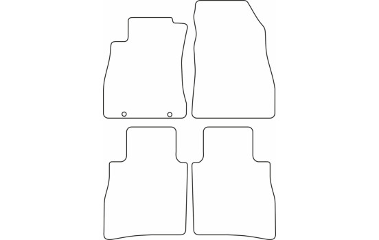 Tapis de voiture Velour adaptable à Nissan Pulsar 2014-, Image 6