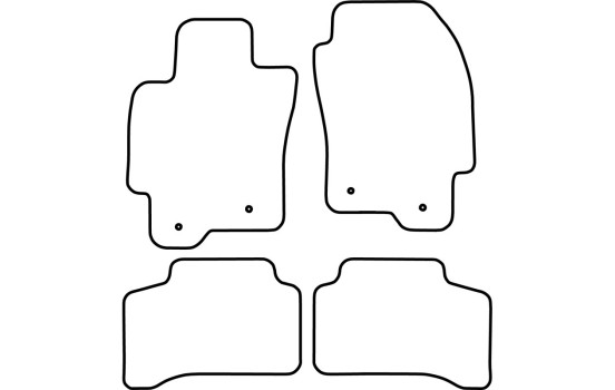 Tapis de voiture Velour adaptable pour Jaguar X-Type 2001-2010, Image 6