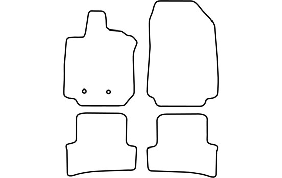 Tapis de voiture Velour adaptable pour Renault Clio break 2008-, Image 6