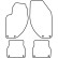 Tapis de voiture Velour adapté pour Alfa Romeo 166 2000-2003, Vignette 6