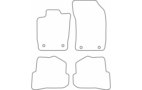 Tapis de voiture Velour adapté pour Audi A1 2010-2018, Image 6