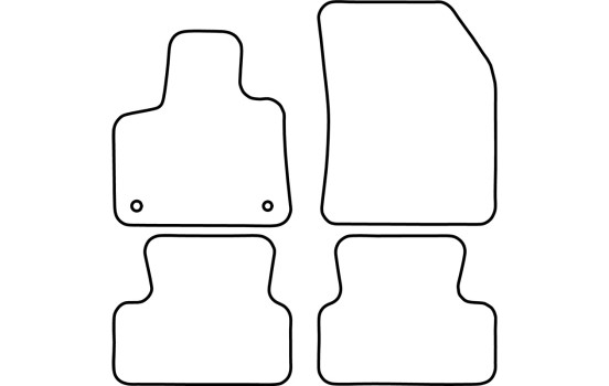 Tapis de voiture Velour adapté pour Citroën DS7 Crossback 2019-, Image 6