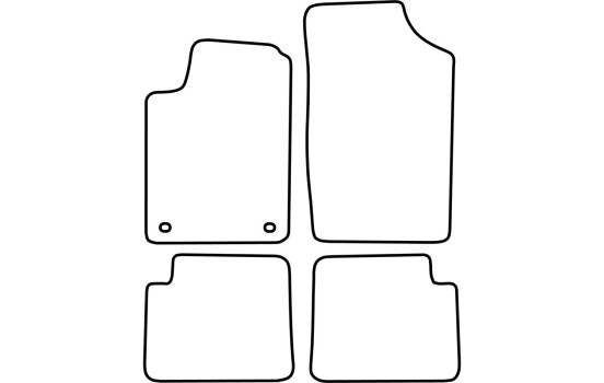 Tapis de voiture Velour adapté pour Citroen Xsara 1997-2004, Image 6